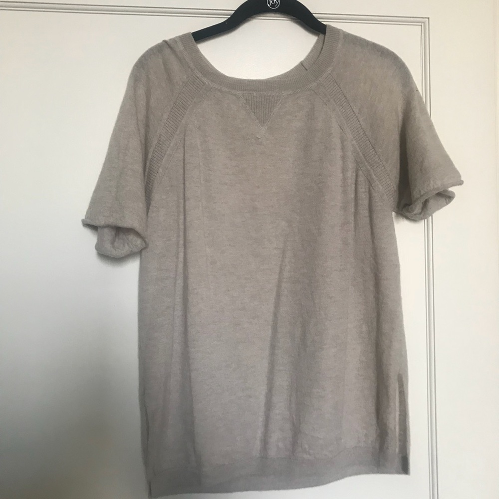 CLUB MONACO CASHMERE short sleeve sweater